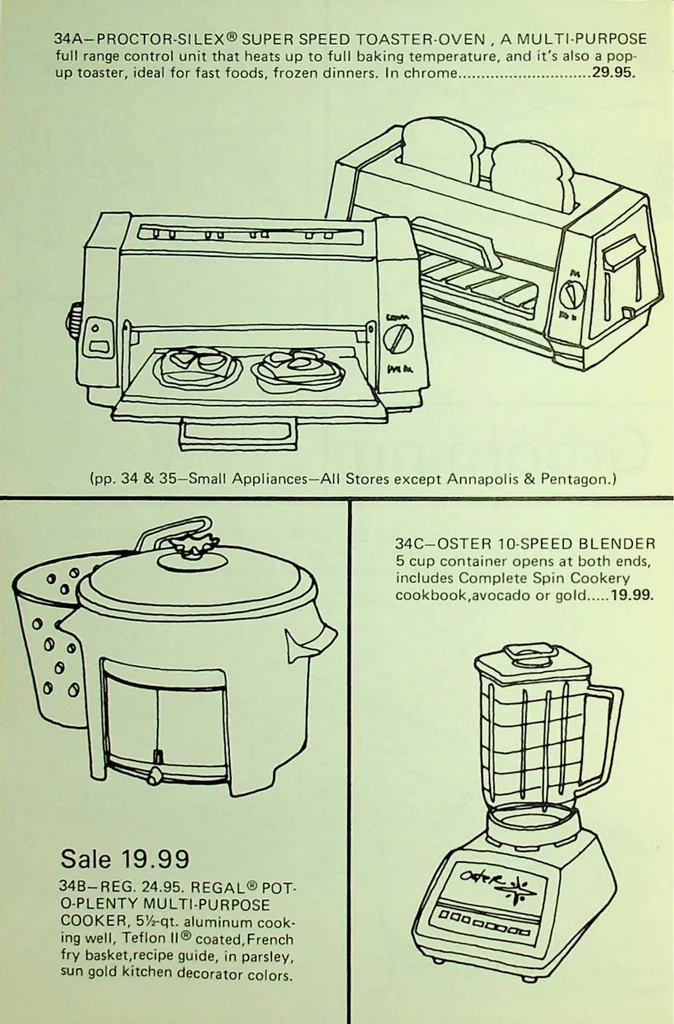 An illustration from Woodward & Lothrop - Housewares 1974, 1974, leaf 33