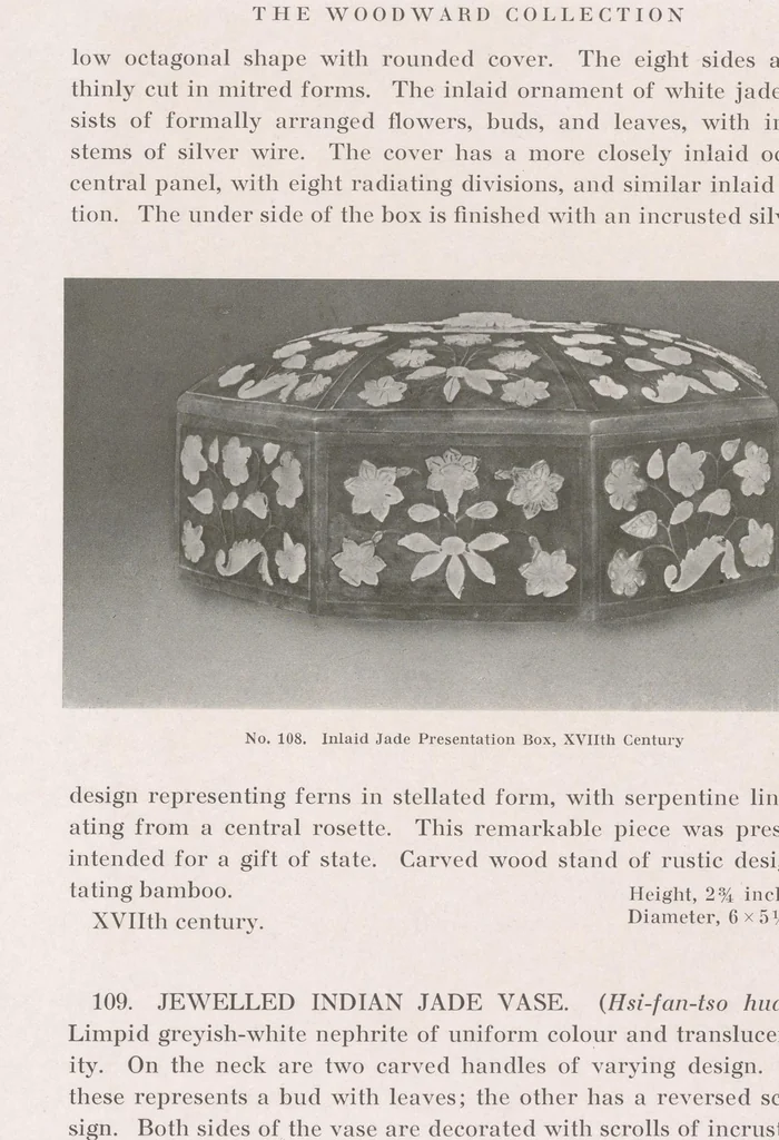 An illustration from The Woodward collection of jades and other hard stones, 1913, leaf 116