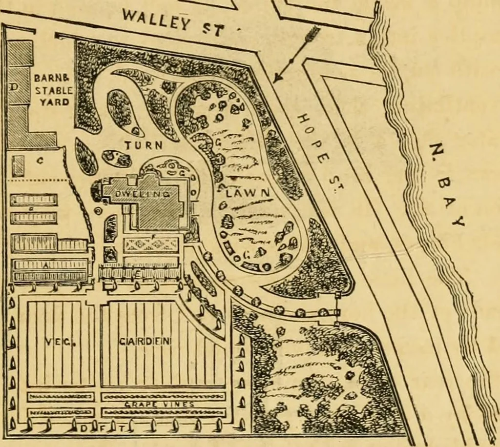 An illustration from Woodward's architecture and rural art : landscape gardening, and rural art, 1867, leaf 54