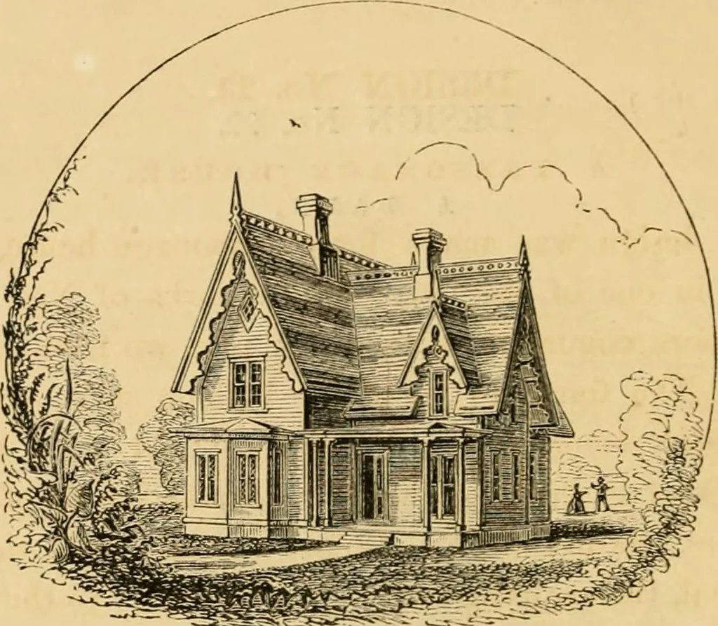 An illustration from Woodward's architecture and rural art : landscape gardening, and rural art, 1867, leaf 61