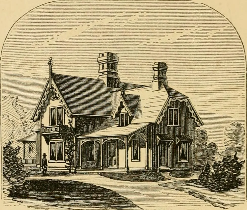 An illustration from Woodward's architecture and rural art : landscape gardening, and rural art, 1867, leaf 89