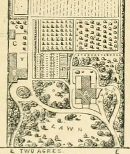 An illustration from Woodward's architecture, landscape gardening, and rural art. no. I.--1867 [-no. II.--1868], 1872, leaf 106