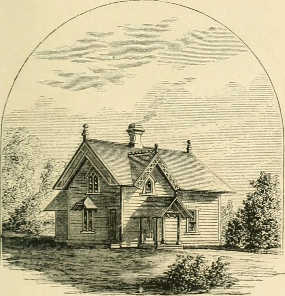 An illustration from Woodward's architecture, landscape gardening, and rural art. no. I.--1867 [-no. II.--1868], 1872, leaf 114