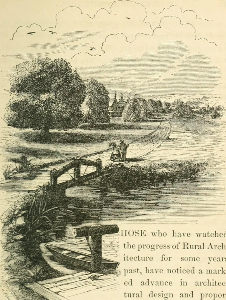 An illustration from Woodward's architecture, landscape gardening, and rural art. no. I.--1867 [-no. II.--1868], 1872, leaf 12