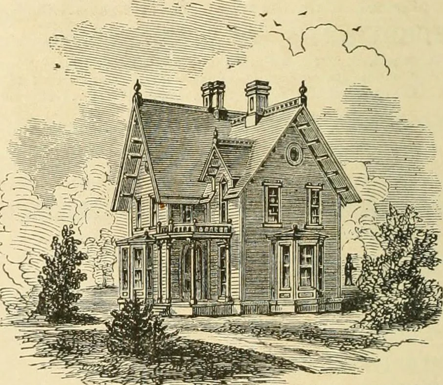 An illustration from Woodward's architecture, landscape gardening, and rural art. no. I.--1867 [-no. II.--1868], 1872, leaf 131
