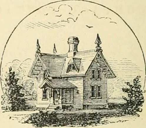 An illustration from Woodward's architecture, landscape gardening, and rural art. no. I.--1867 [-no. II.--1868], 1872, leaf 17