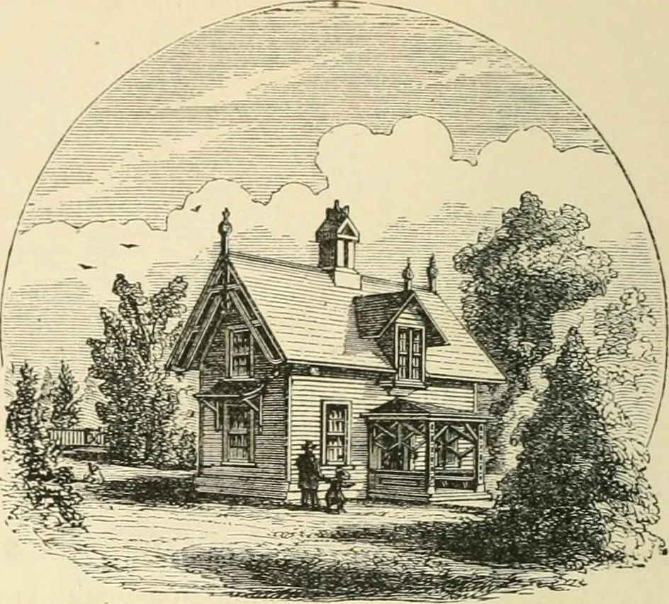 An illustration from Woodward's architecture, landscape gardening, and rural art. no. I.--1867 [-no. II.--1868], 1872, leaf 21