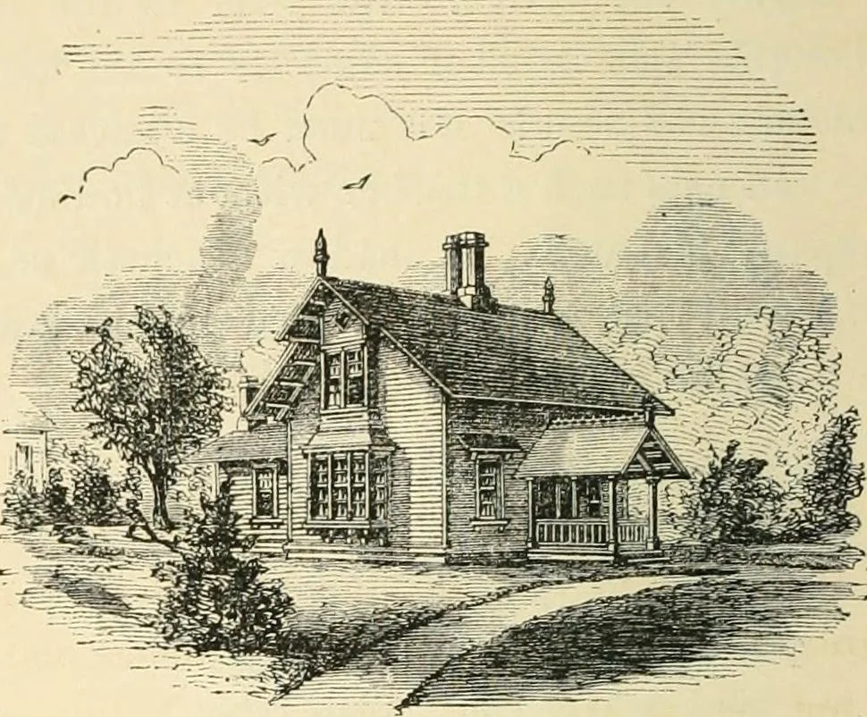 An illustration from Woodward's architecture, landscape gardening, and rural art. no. I.--1867 [-no. II.--1868], 1872, leaf 29