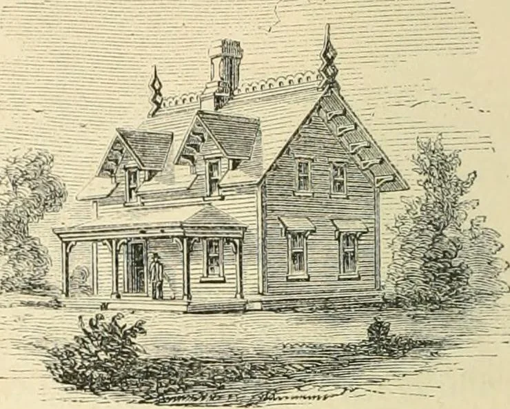 An illustration from Woodward's architecture, landscape gardening, and rural art. no. I.--1867 [-no. II.--1868], 1872, leaf 31