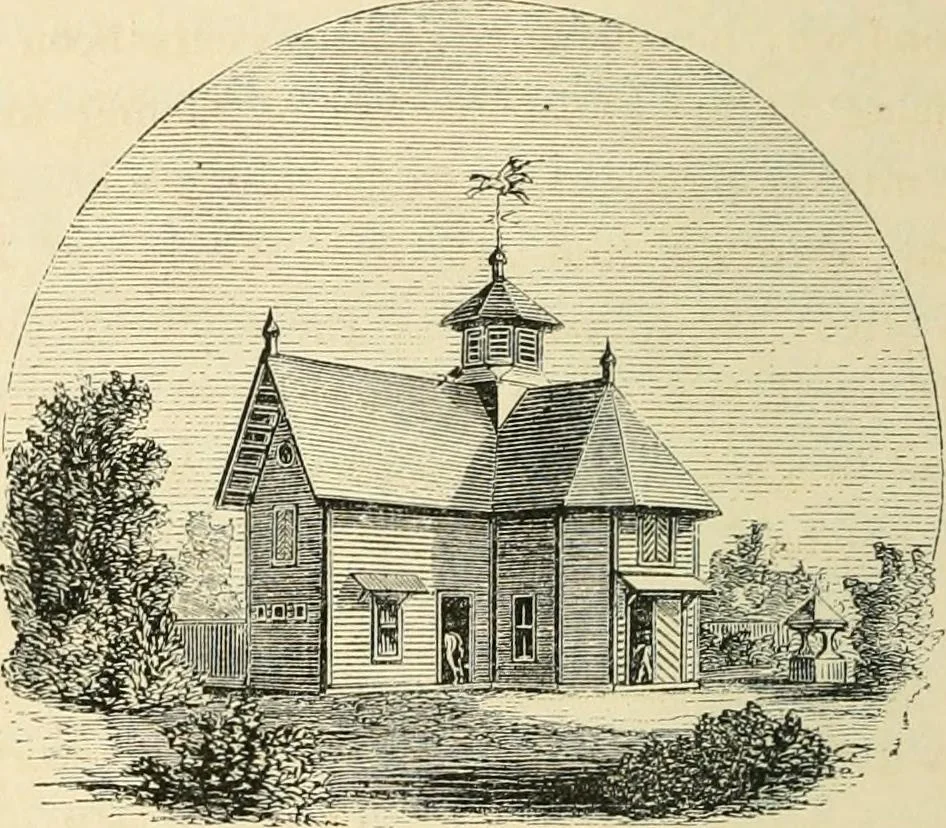 An illustration from Woodward's architecture, landscape gardening, and rural art. no. I.--1867 [-no. II.--1868], 1872, leaf 45