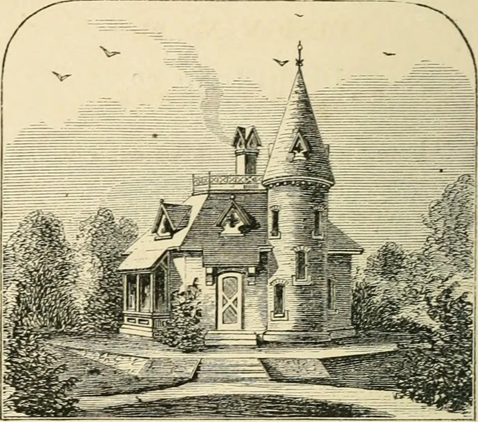 An illustration from Woodward's architecture, landscape gardening, and rural art. no. I.--1867 [-no. II.--1868], 1872, leaf 57