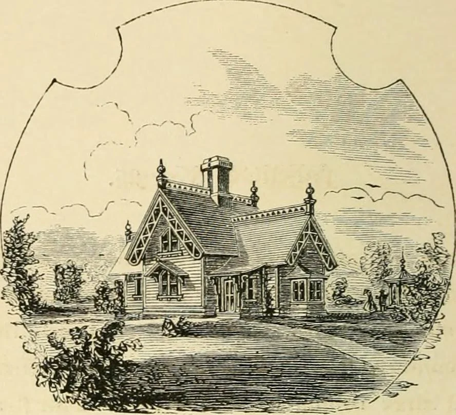 An illustration from Woodward's architecture, landscape gardening, and rural art. no. I.--1867 [-no. II.--1868], 1872, leaf 67