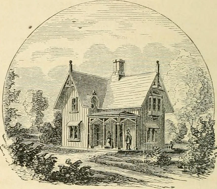 An illustration from Woodward's architecture, landscape gardening, and rural art. no. I.--1867 [-no. II.--1868], 1872, leaf 77