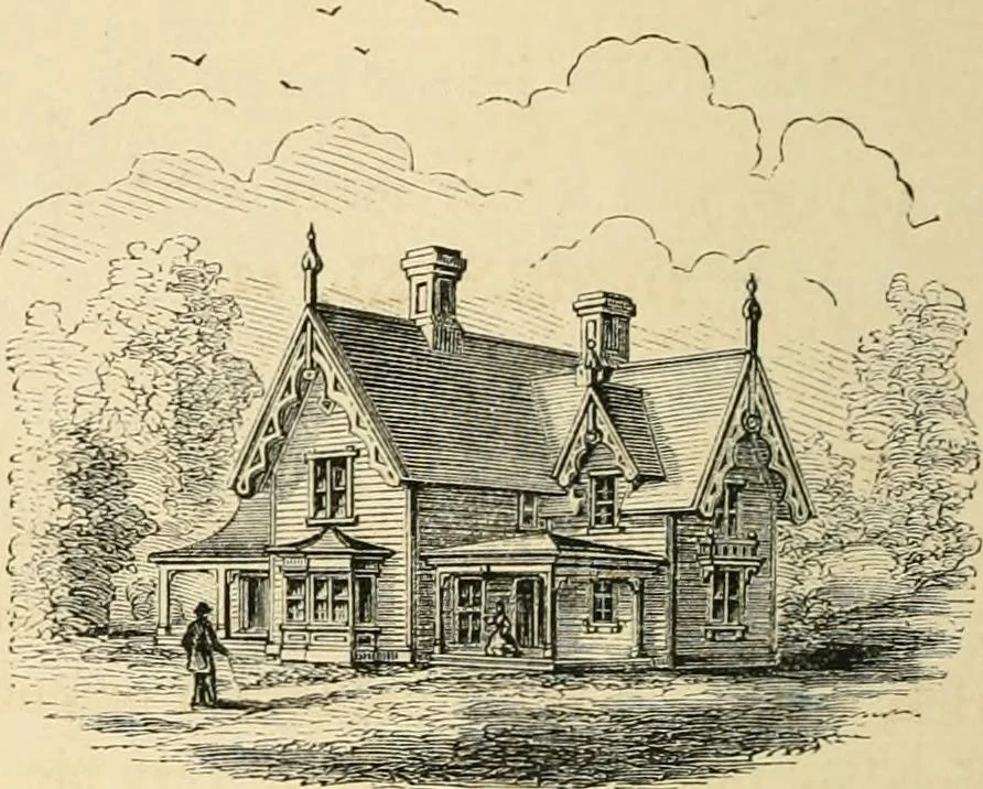 An illustration from Woodward's architecture, landscape gardening, and rural art. no. I.--1867 [-no. II.--1868], 1872, leaf 95