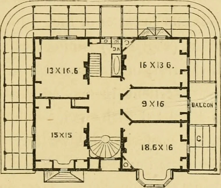 An illustration from Woodward's country homes, 1865, leaf 148