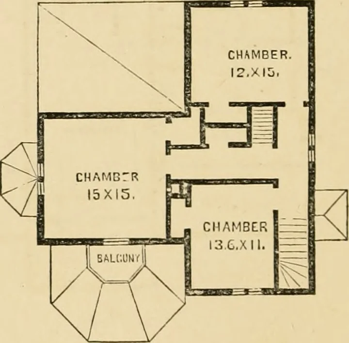 An illustration from Woodward's country homes, 1865, leaf 43