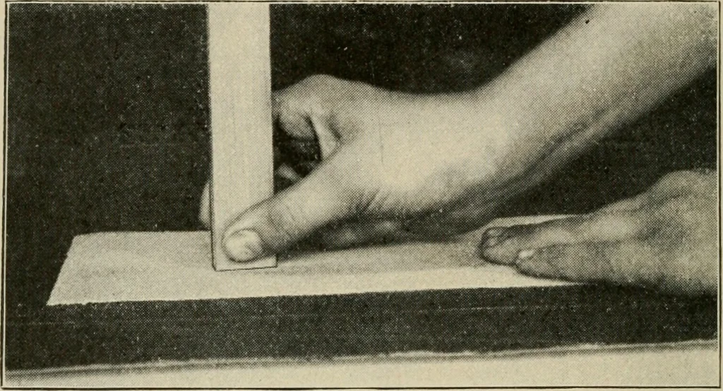 An illustration from Woodwork for the grades for use in manual training classes, 1912, leaf 105