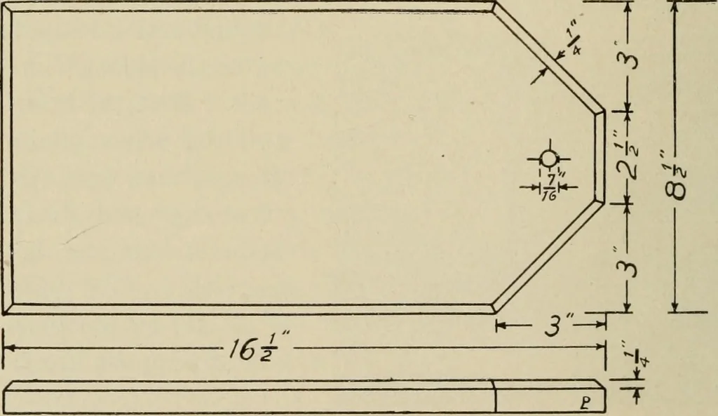 An illustration from Woodwork for the grades for use in manual training classes, 1912, leaf 113
