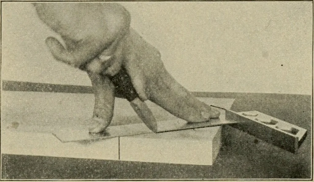 An illustration from Woodwork for the grades for use in manual training classes, 1912, leaf 114