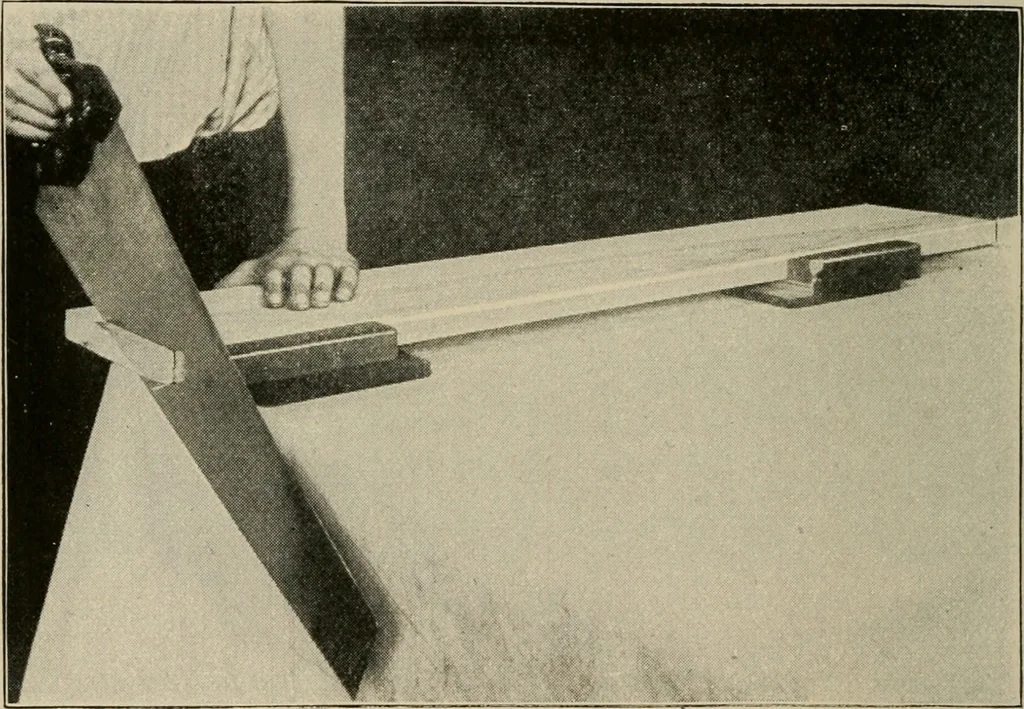 An illustration from Woodwork for the grades for use in manual training classes, 1912, leaf 119
