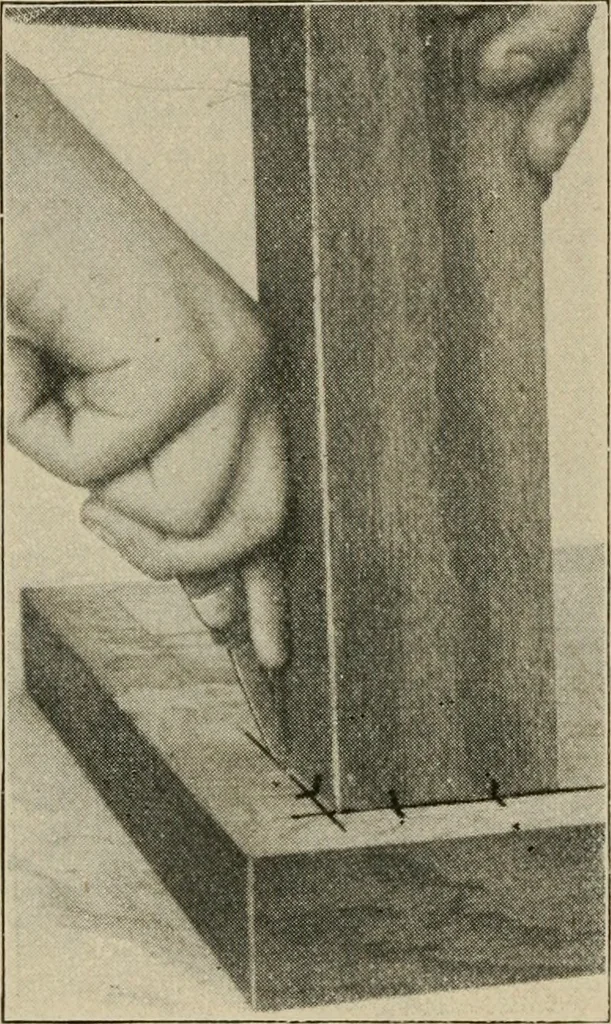 An illustration from Woodwork for the grades for use in manual training classes, 1912, leaf 127