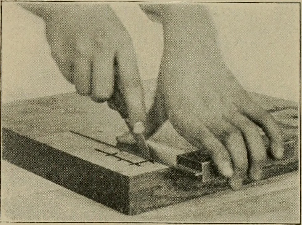 An illustration from Woodwork for the grades for use in manual training classes, 1912, leaf 128