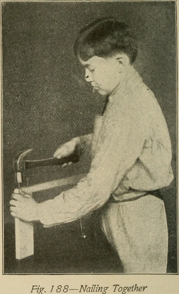An illustration from Woodwork for the grades for use in manual training classes, 1912, leaf 139