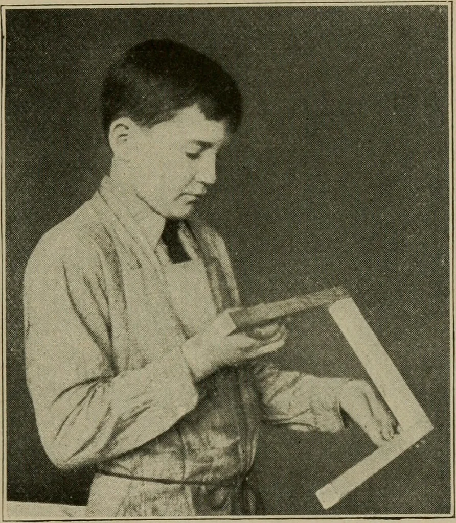 An illustration from Woodwork for the grades for use in manual training classes, 1912, leaf 140
