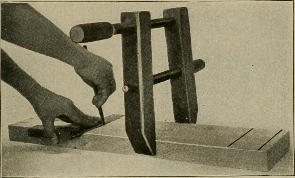 An illustration from Woodwork for the grades for use in manual training classes, 1912, leaf 144