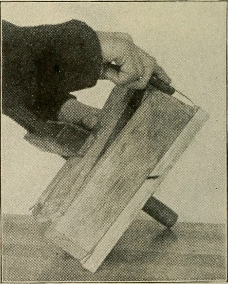 An illustration from Woodwork for the grades for use in manual training classes, 1912, leaf 149