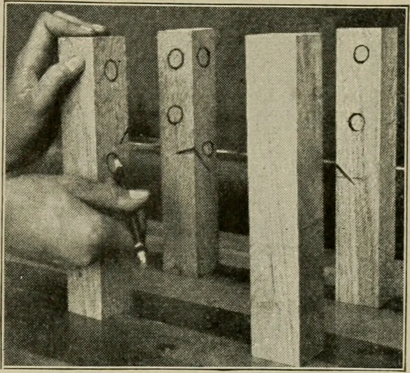 An illustration from Woodwork for the grades for use in manual training classes, 1912, leaf 160