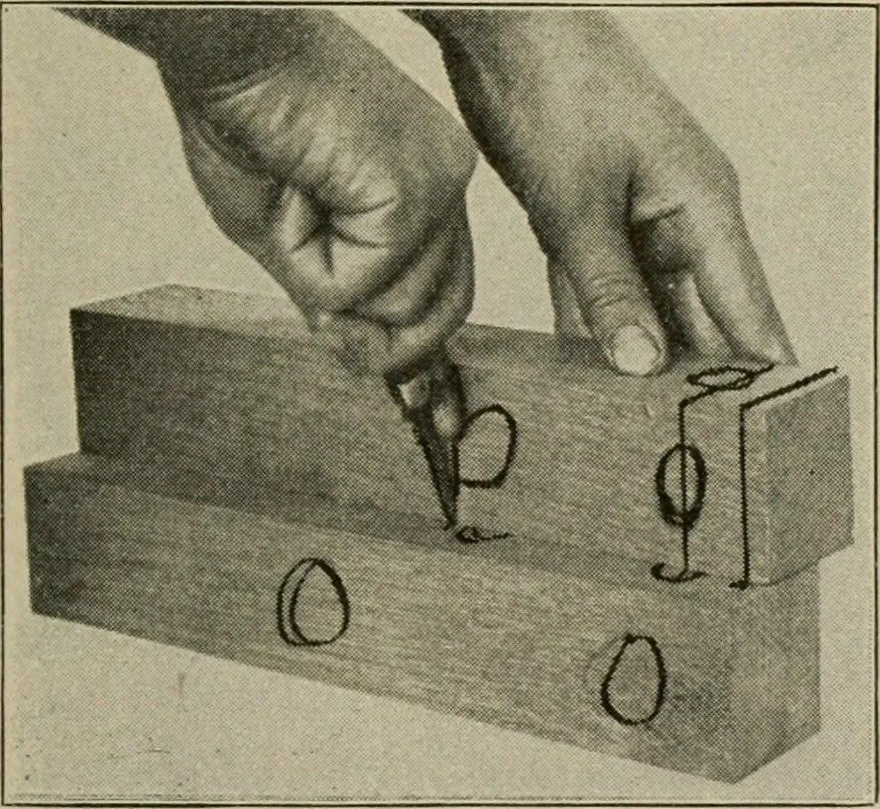 An illustration from Woodwork for the grades for use in manual training classes, 1912, leaf 160