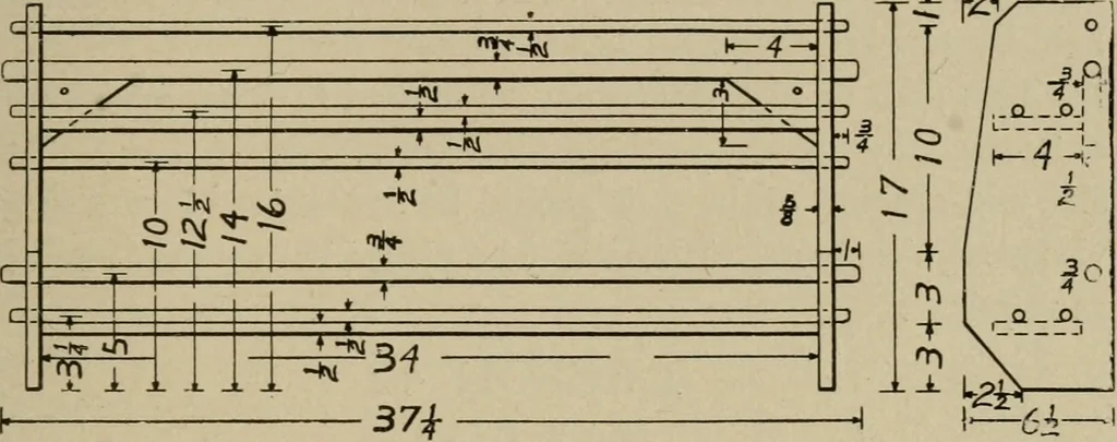 An illustration from Woodwork for the grades for use in manual training classes, 1912, leaf 174