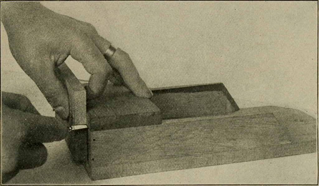 An illustration from Woodwork for the grades for use in manual training classes, 1912, leaf 196