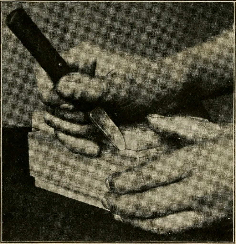 An illustration from Woodwork for the grades for use in manual training classes, 1912, leaf 197
