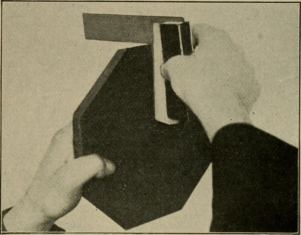 An illustration from Woodwork for the grades for use in manual training classes, 1912, leaf 208