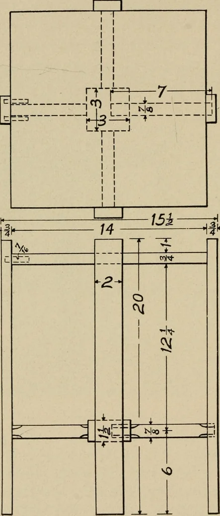 An illustration from Woodwork for the grades for use in manual training classes, 1912, leaf 237