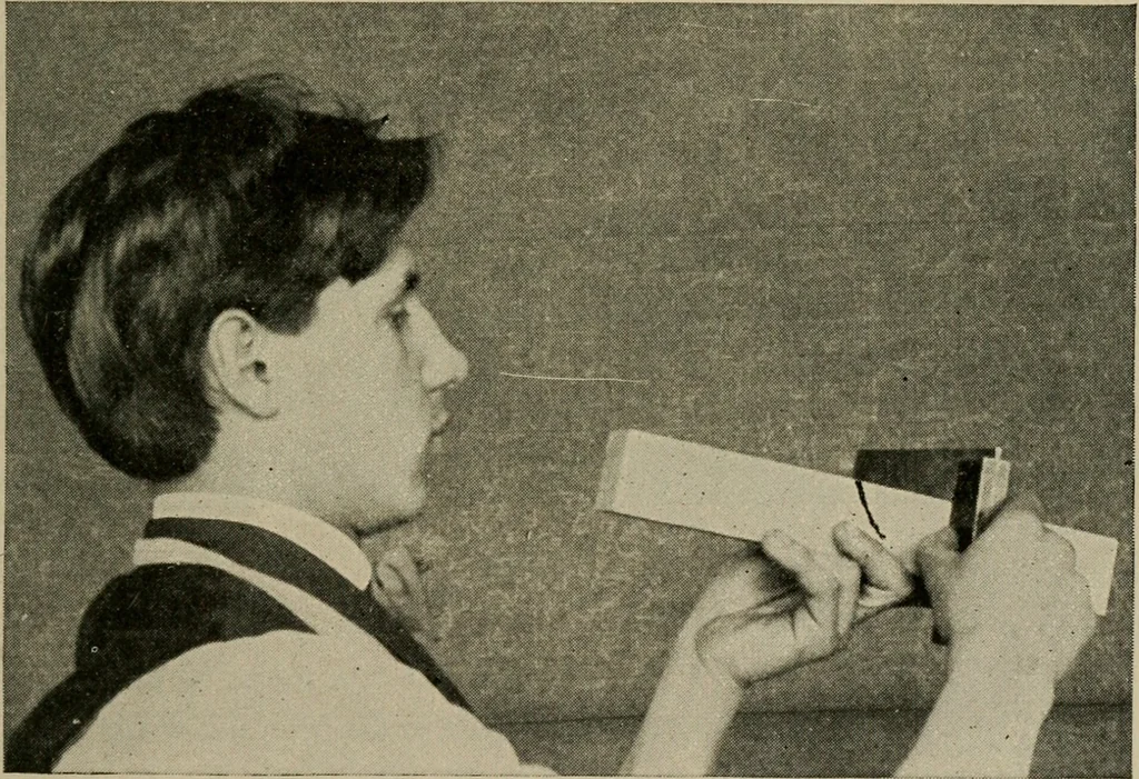 An illustration from Woodwork for the grades for use in manual training classes, 1912, leaf 44