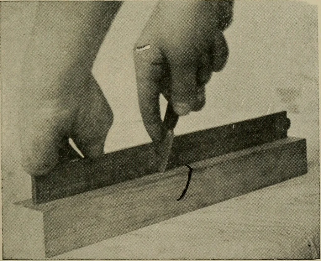 An illustration from Woodwork for the grades for use in manual training classes, 1912, leaf 56