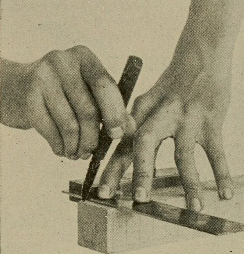 An illustration from Woodwork for the grades for use in manual training classes, 1912, leaf 62