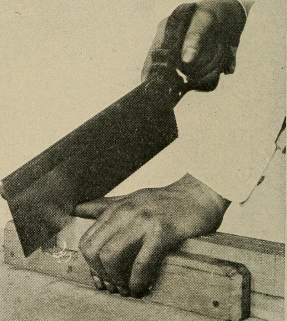 An illustration from Woodwork for the grades for use in manual training classes, 1912, leaf 63