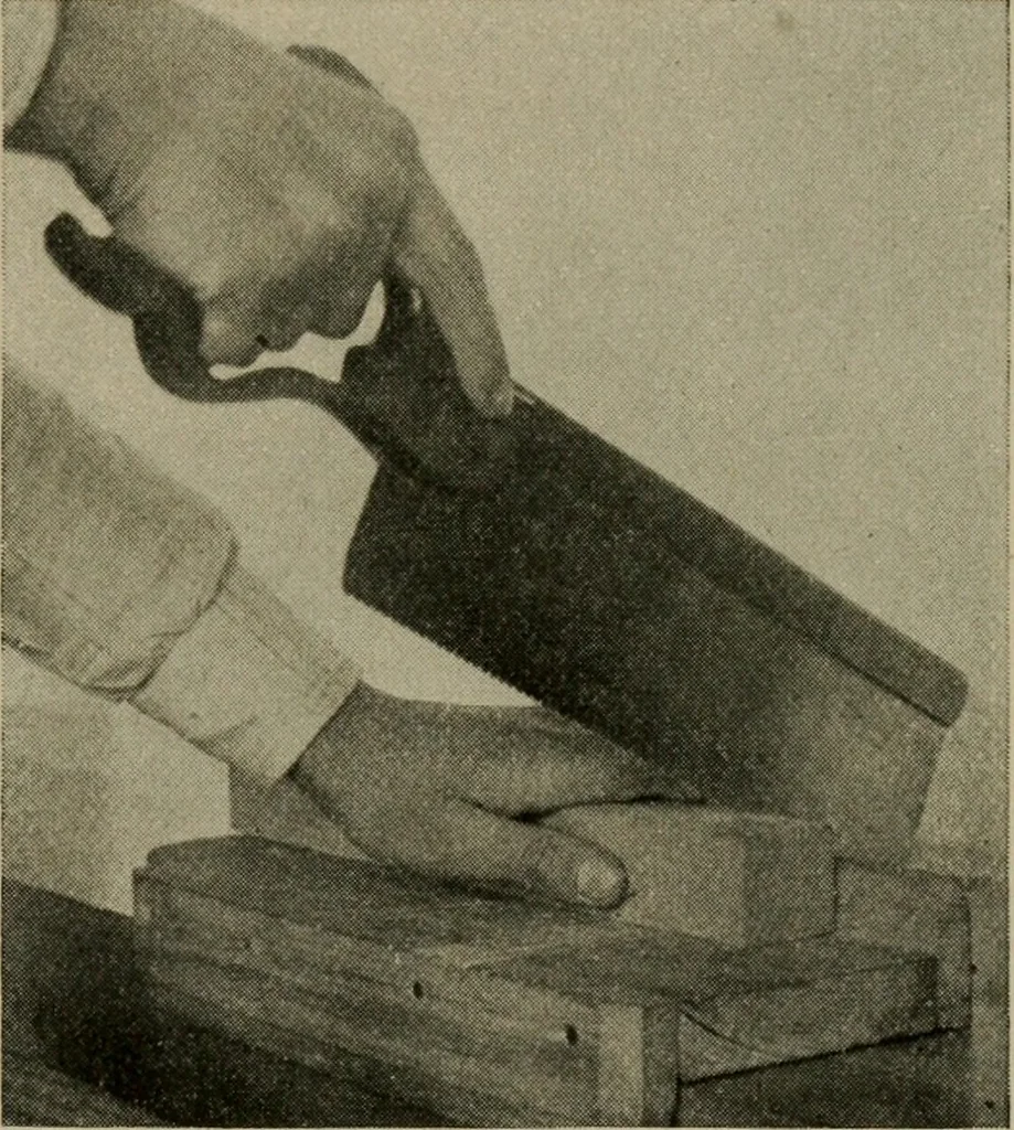 An illustration from Woodwork for the grades for use in manual training classes, 1912, leaf 64