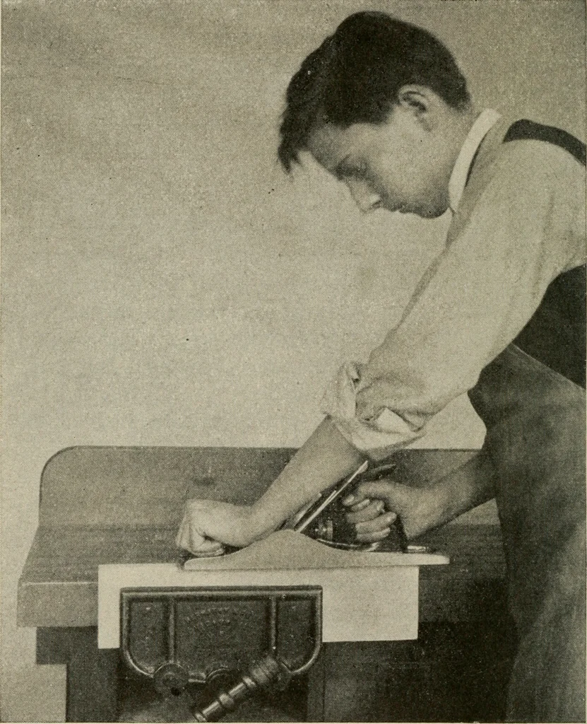 An illustration from Woodwork for the grades for use in manual training classes, 1912, leaf 71