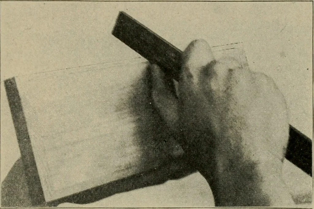 An illustration from Woodwork for the grades for use in manual training classes, 1912, leaf 80