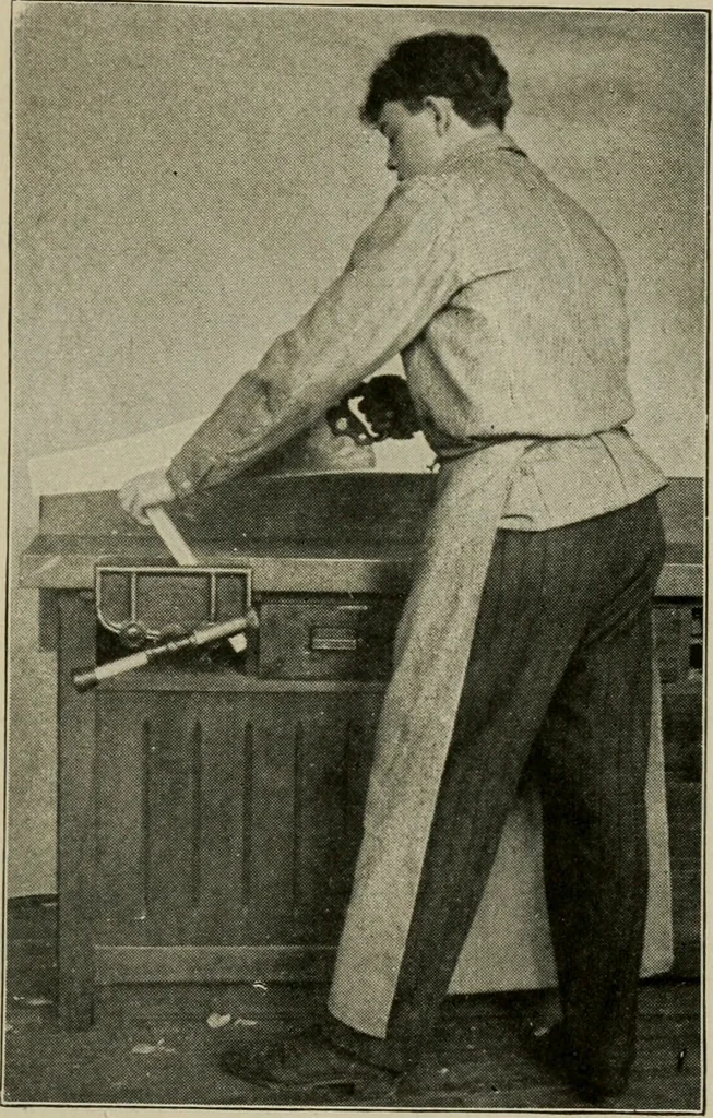 An illustration from Woodwork for the grades for use in manual training classes, 1912, leaf 82