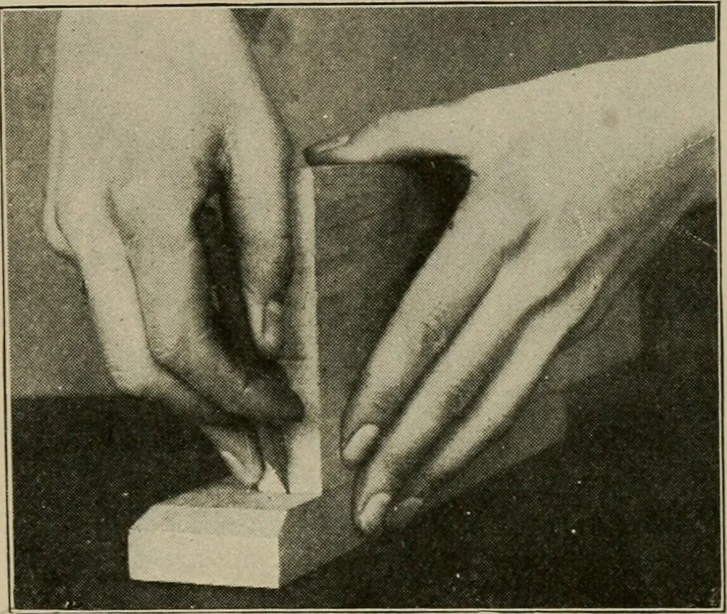 An illustration from Woodwork for the grades for use in manual training classes, 1912, leaf 86