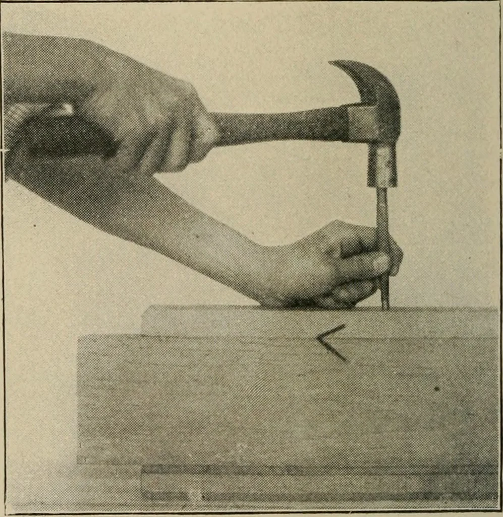An illustration from Woodwork for the grades for use in manual training classes, 1912, leaf 87