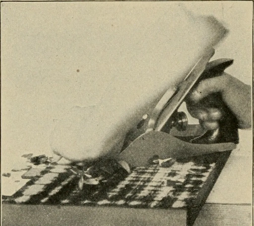 An illustration from Woodwork for the grades for use in manual training classes, 1912, leaf 97