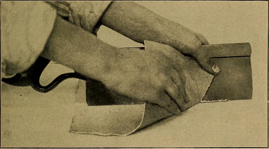 An illustration from Woodwork for the grades, for use in manual training classes; fully illustrated with three hundred half-tone engravings from actual shop practice, and many working drawings of educational shop problems, 1913, leaf 100