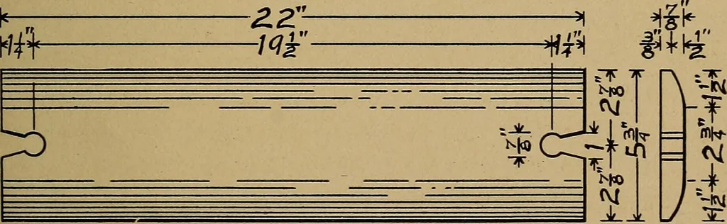 An illustration from Woodwork for the grades, for use in manual training classes; fully illustrated with three hundred half-tone engravings from actual shop practice, and many working drawings of educational shop problems, 1913, leaf 124